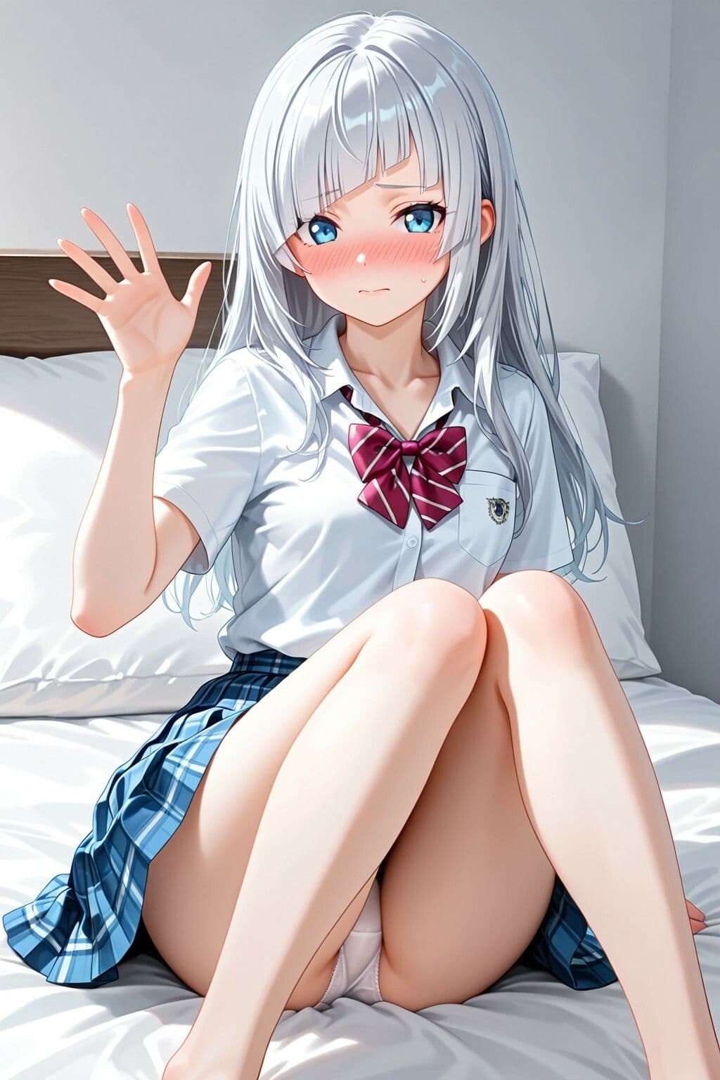 【義妹×背徳】銀髪ロングの妹に自宅で中出ししまくる サンプル2