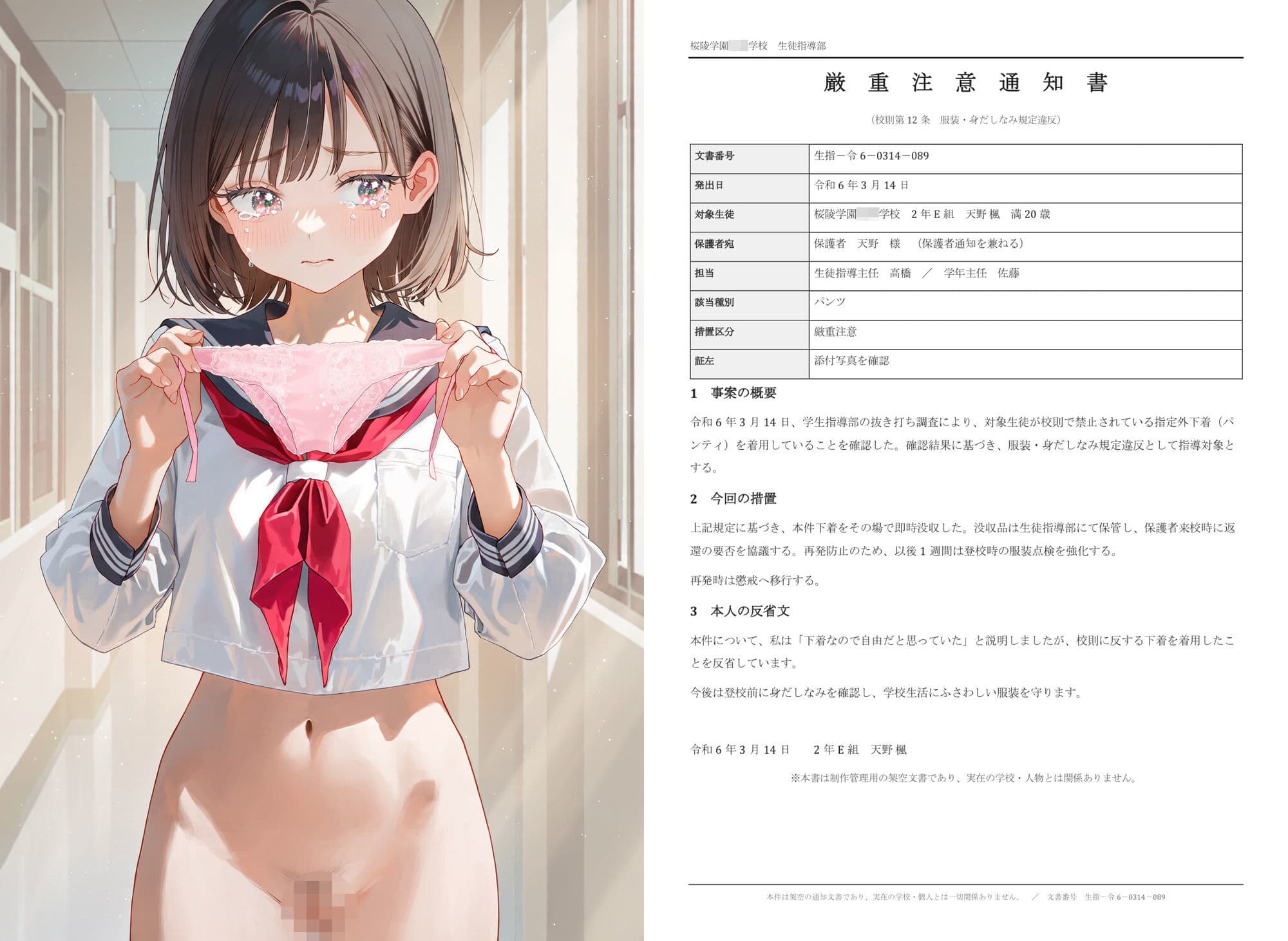 うちの学校、校則違反は全裸にして徹底的に調べるからまじ最悪。 サンプル1