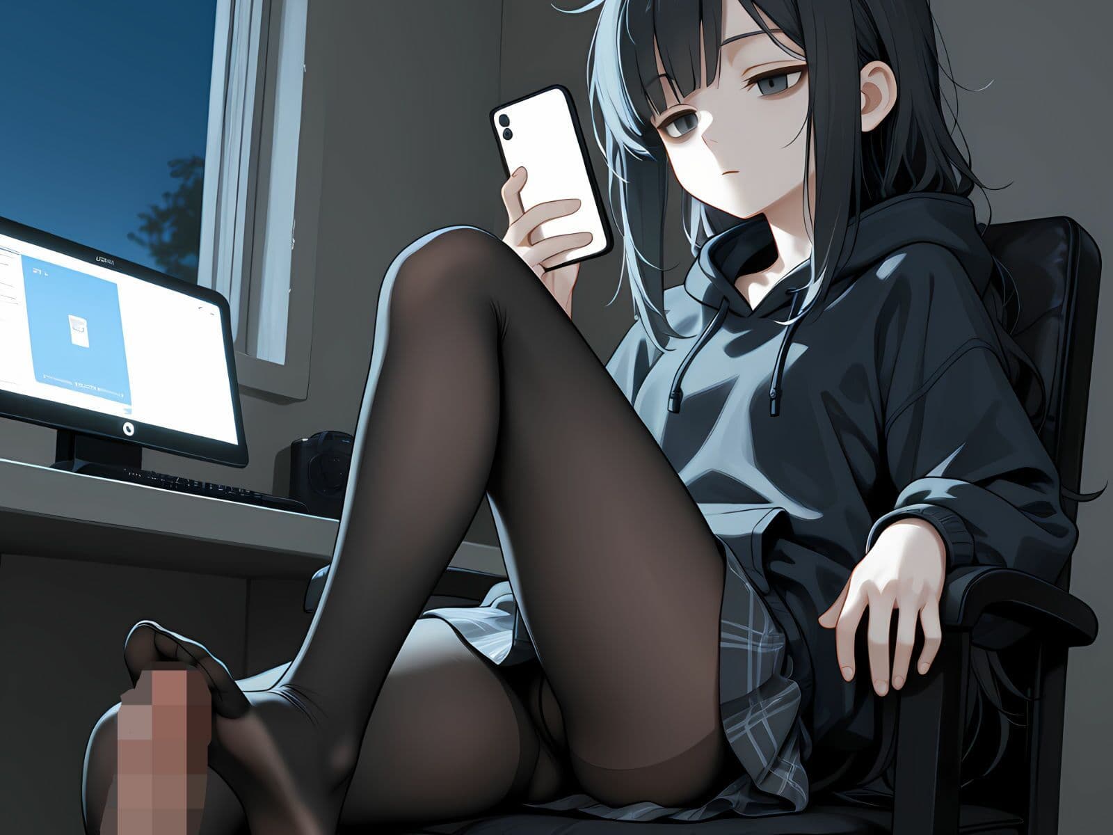 陰キャ女子の専属足コキマゾにされた  〜私以外で興奮したらダメですよ〜 サンプル9
