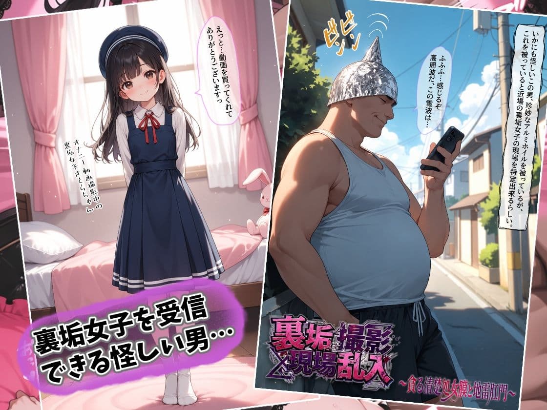 裏垢撮影現場乱入 〜貪る清楚処女膜と地雷肛門〜 サンプル1