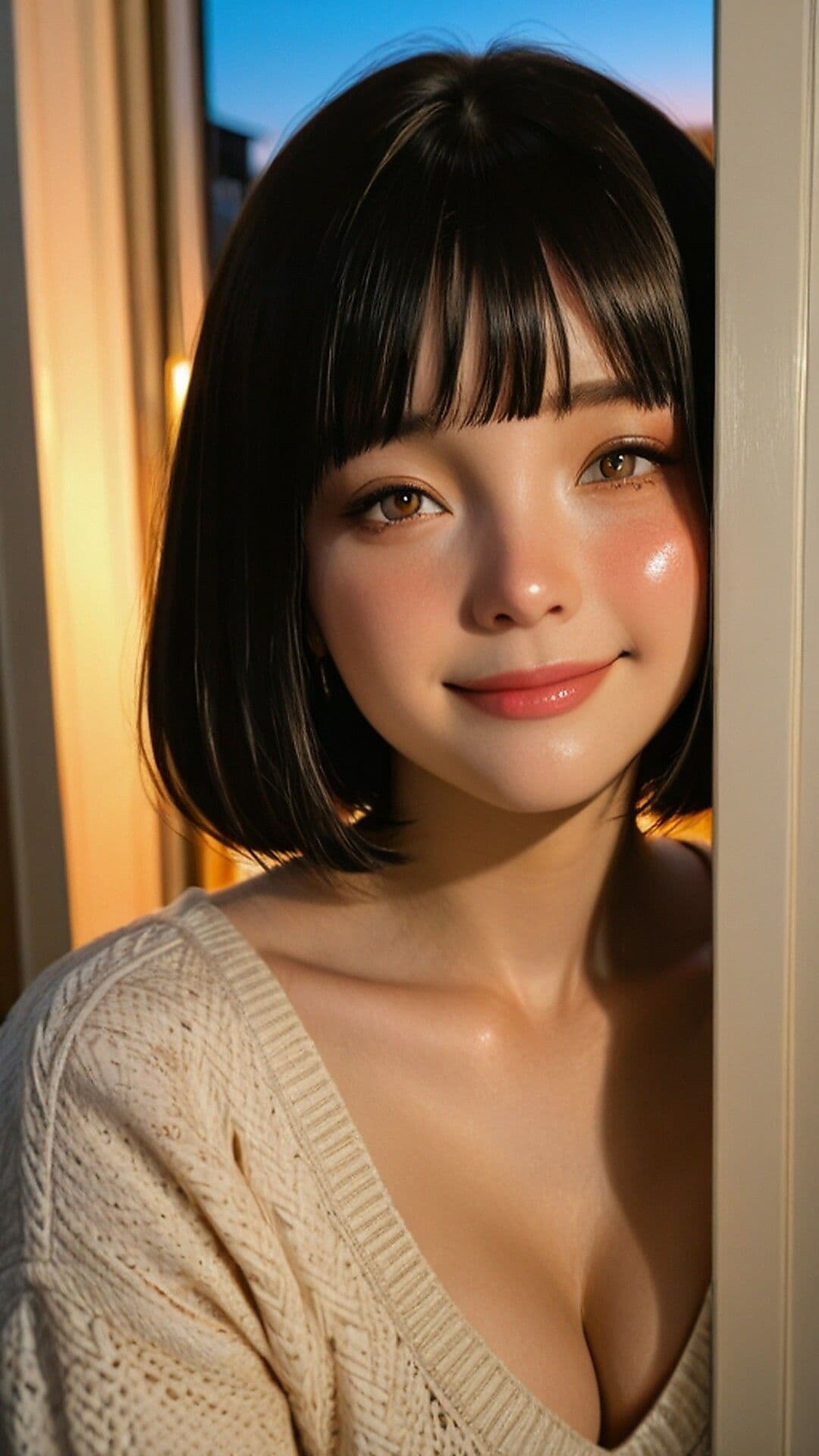 【AIグラビア】完全主観POV・僕だけのカノジョと秘密の家デート50枚超 サンプル1
