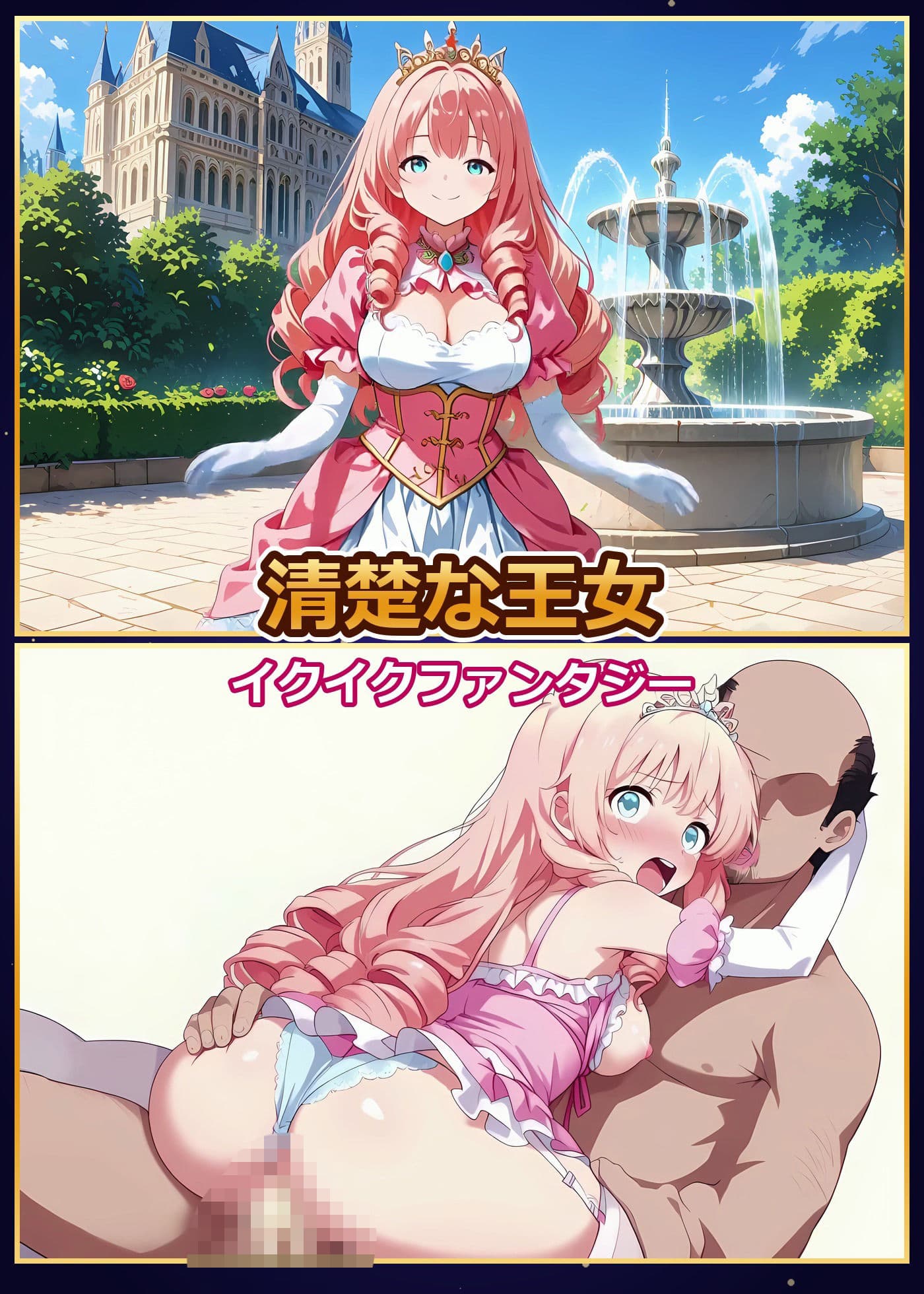 【4K神画質】アヘ顔ファンタジー 〜絶対にイカせる槍で世界を救う！出会った爆乳美女23人 全員種付けの旅〜【60FPS】 サンプル6