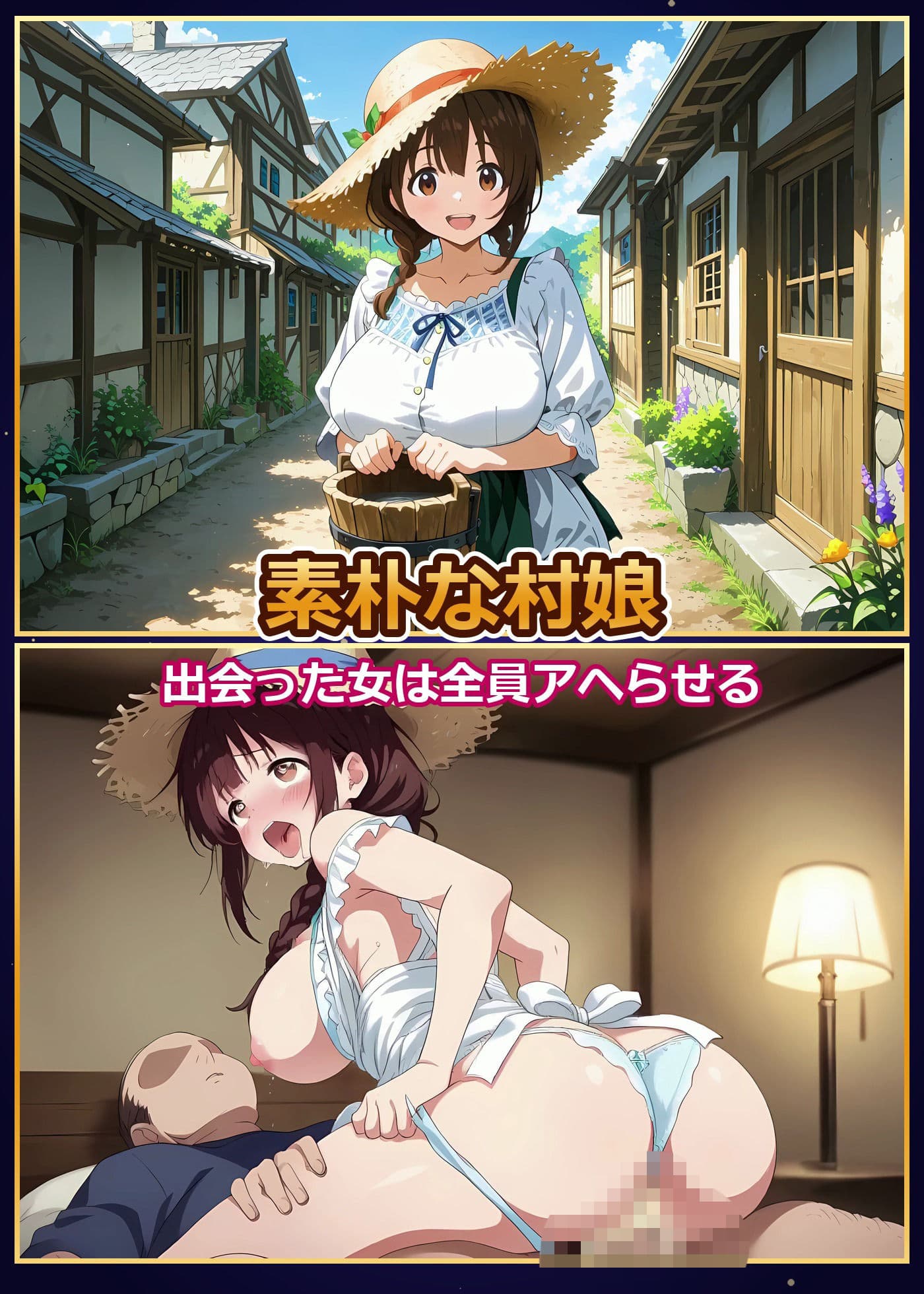 【4K神画質】アヘ顔ファンタジー 〜絶対にイカせる槍で世界を救う！出会った爆乳美女23人 全員種付けの旅〜【60FPS】 サンプル9