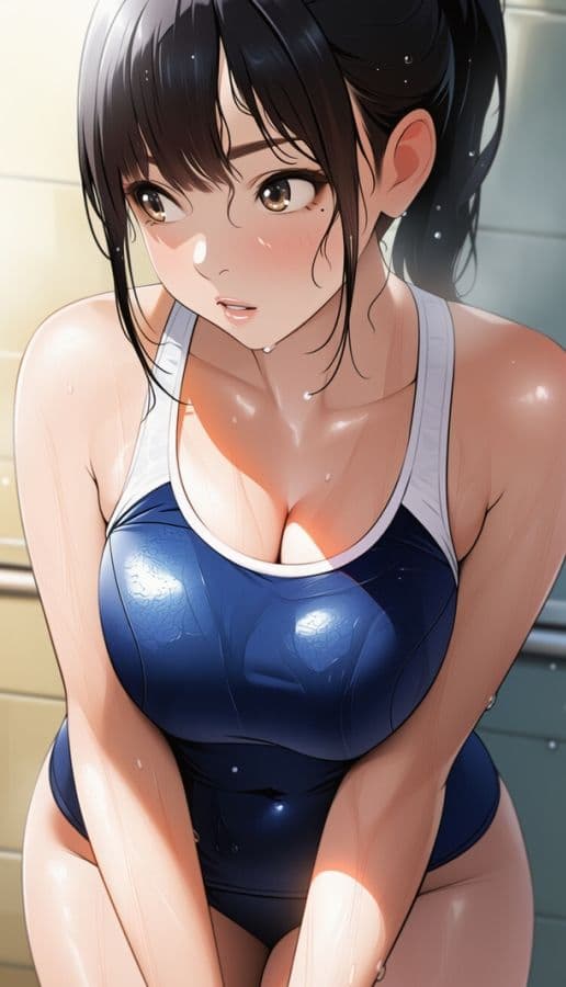 ポニーテールとスクール水着総集編 サンプル5