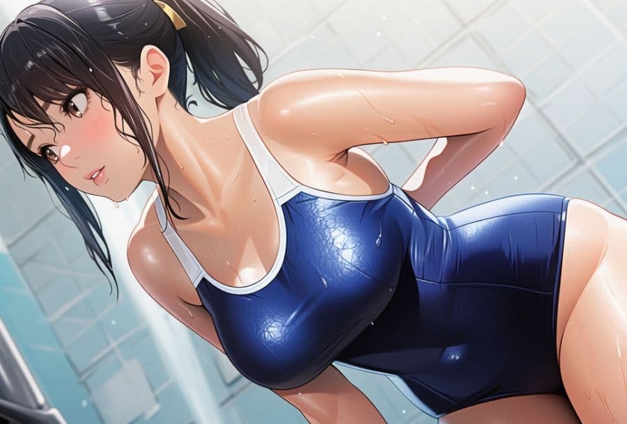 ポニーテールとスクール水着総集編 サンプル6