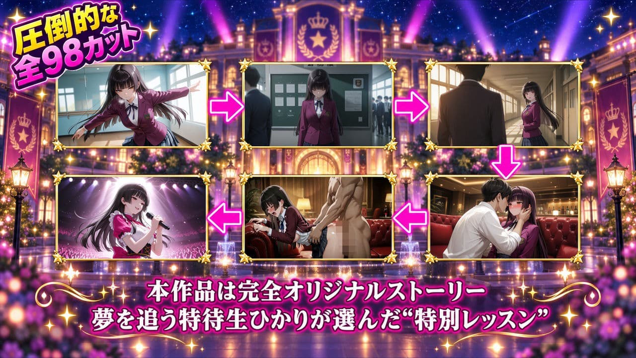 【4Kアニメ】推しドロップ  season1スターライト学園編  ＃1光と影 サンプル2