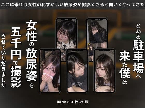 とある駐車場へ来た僕は女性の放尿姿を5千円で撮影させていただきました