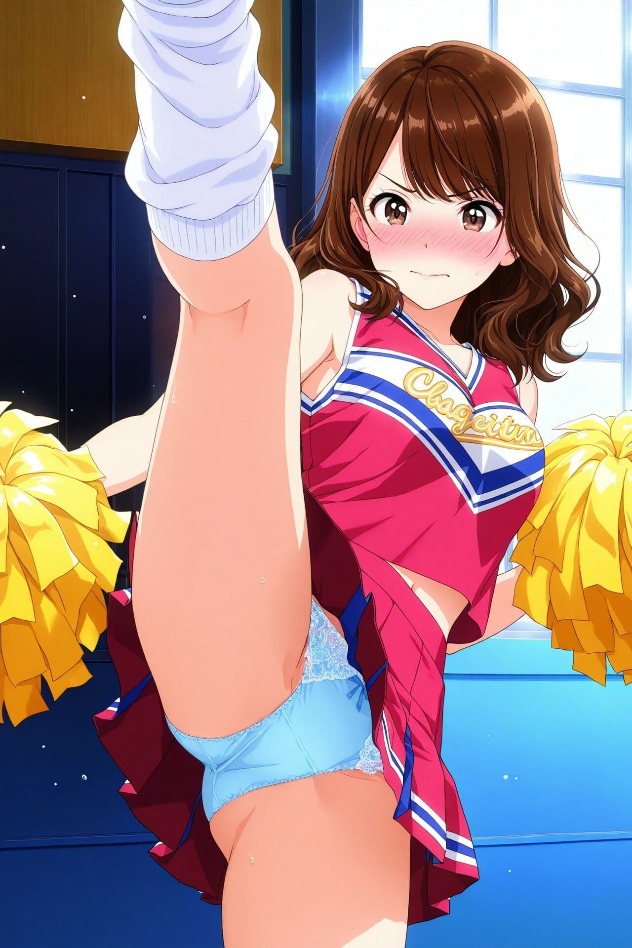 生パンチアガールのたくし上げ＆ハイキックパンチラ  Vol.2 サンプル1