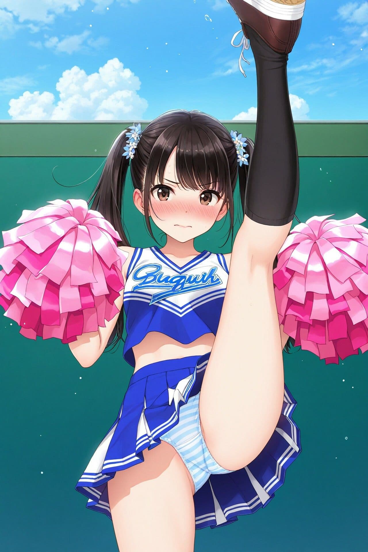 生パンチアガールのたくし上げ＆ハイキックパンチラ  Vol.2 サンプル7