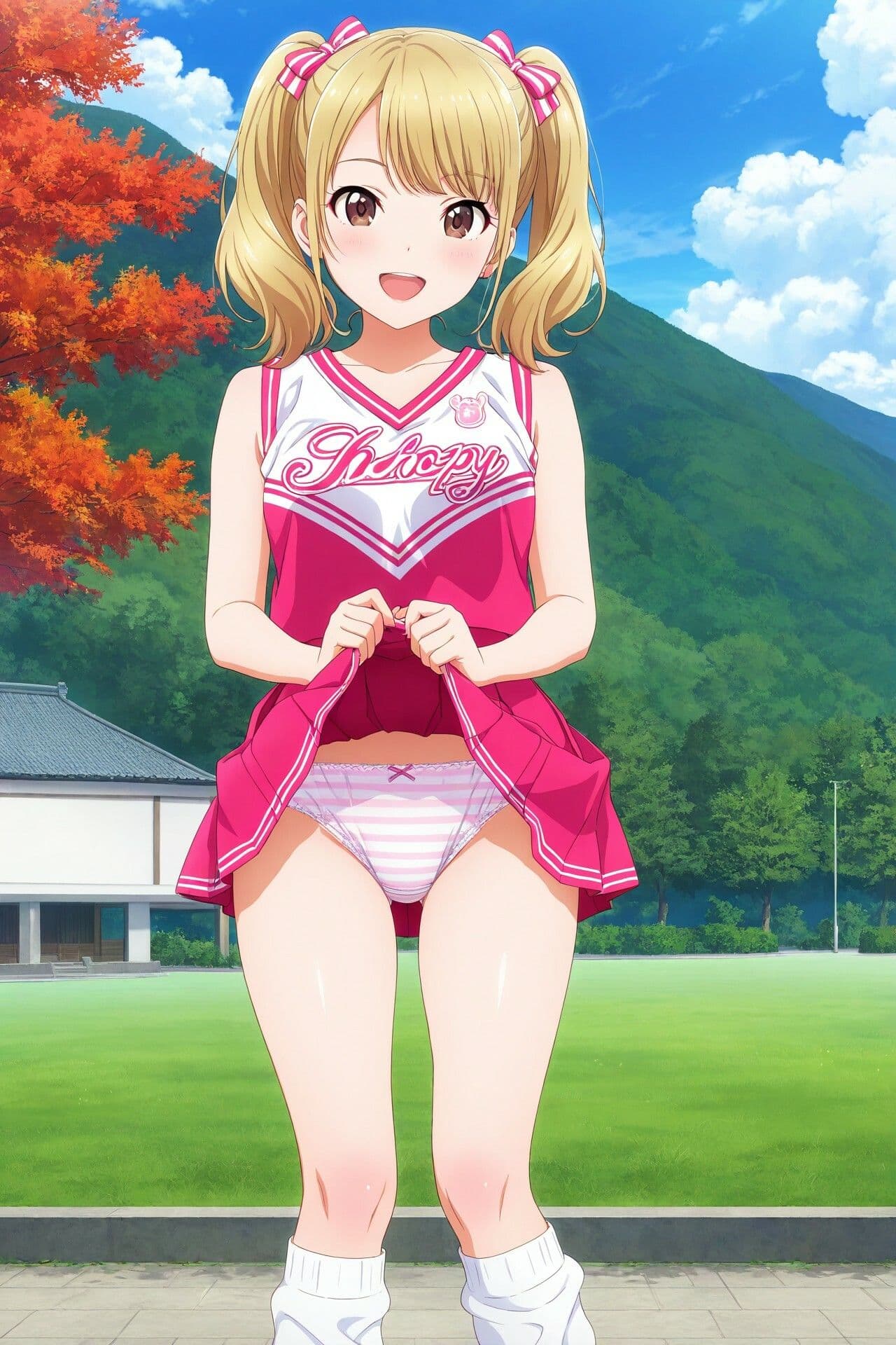 生パンチアガールのたくし上げ＆ハイキックパンチラ  Vol.2 サンプル8