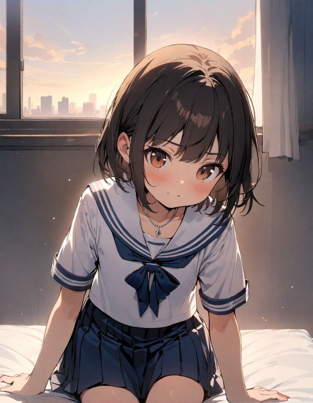 息子の友人  貧乳少女と中出しSEX  種付け！保健室で禁断のセックス サンプル9