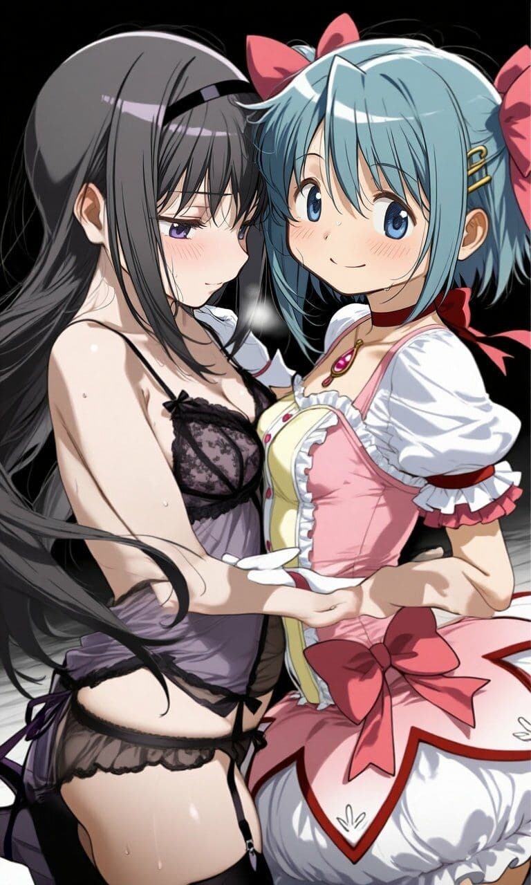 暁美ほむらと美樹さやかがイチャイチャする本 サンプル1