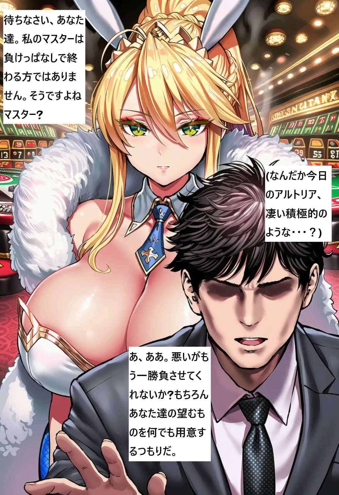 並行世界の黒人と化したマスターにセックスバトルに負けてアルトリアを寝取られるが最終的に「純愛」ENDになる話 サンプル3