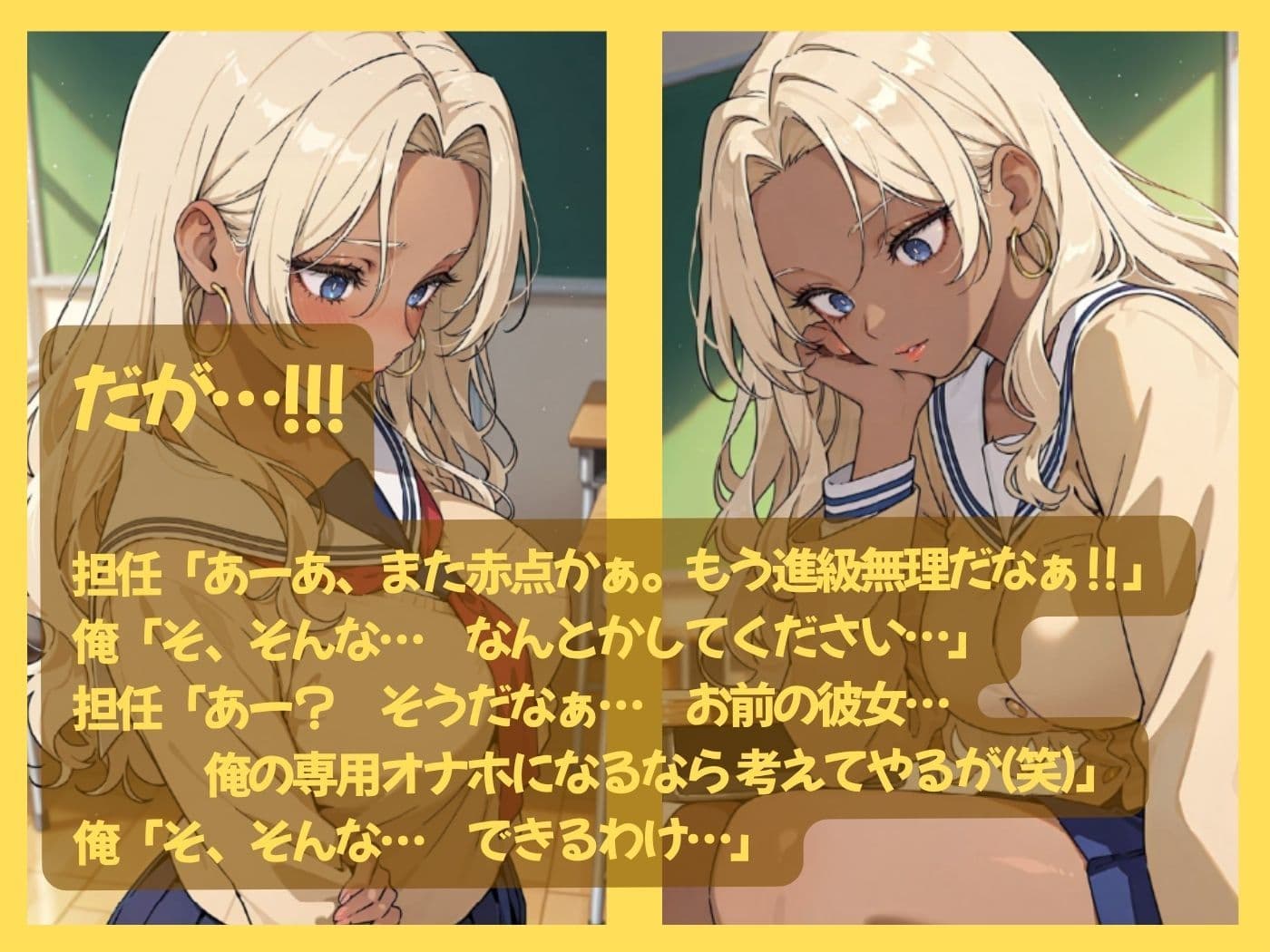 小悪魔ギャルな俺の彼女が担任教師のオナホになった件 サンプル4