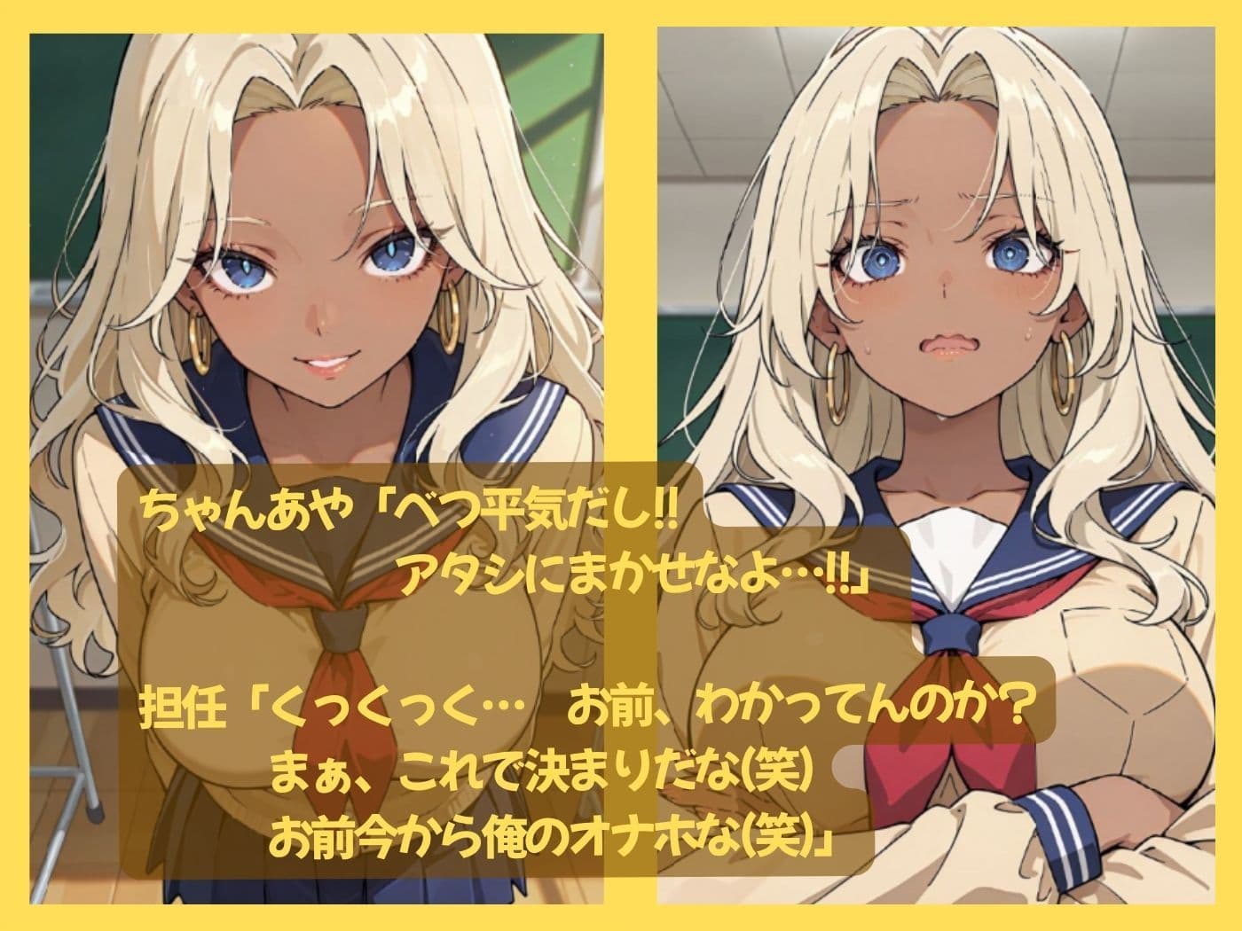 小悪魔ギャルな俺の彼女が担任教師のオナホになった件 サンプル5