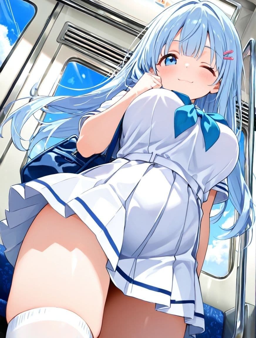 どこでもセックスするのが当たり前になっちゃった世界 痴●編 セーラー服 ver サンプル1