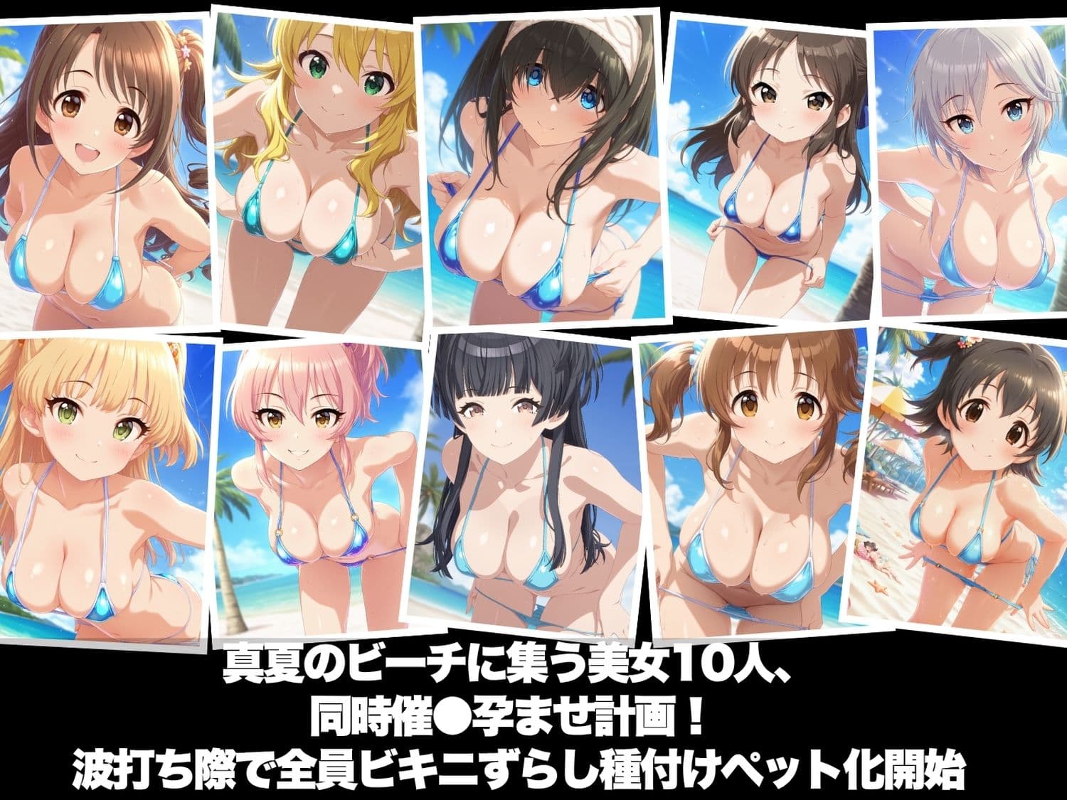 真夏の海辺で堕ちて 〜おじさんの虜になって妊娠するまで〜 ア◯ドルマスター編 サンプル1
