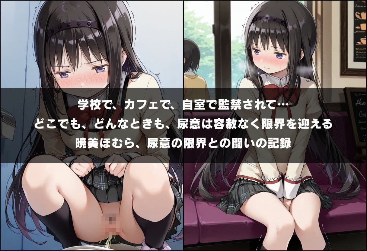 尿意の限界 ドギマギおもらし 暁美ほむら サンプル1