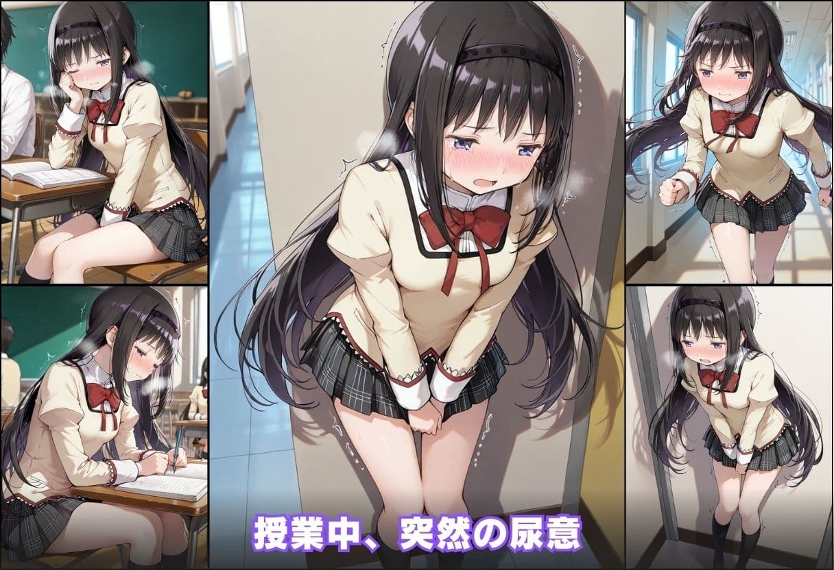 尿意の限界 ドギマギおもらし 暁美ほむら サンプル3