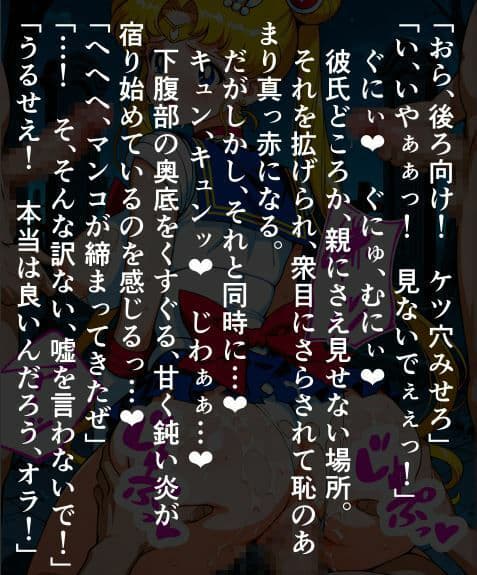 セーラー〇ーン輪〇無惨、男どもに〇されて孕まされるう〇ぎ サンプル2