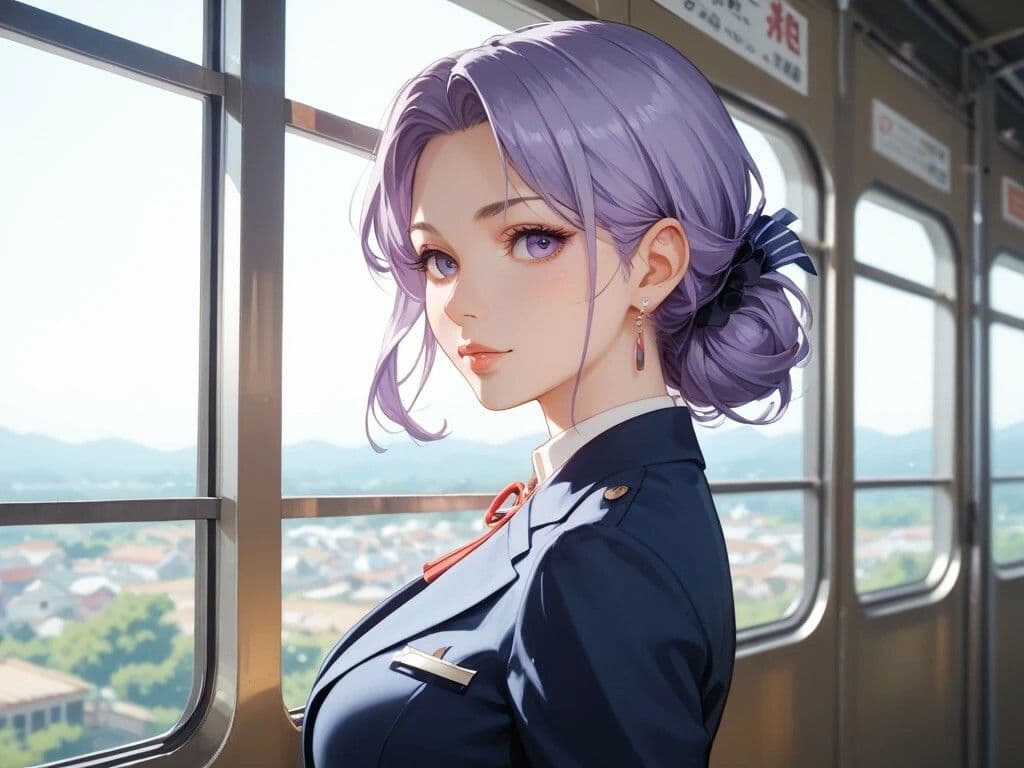 電車プレイと紅葉で佇む美女とショットバープレイとメイドのサービス サンプル1
