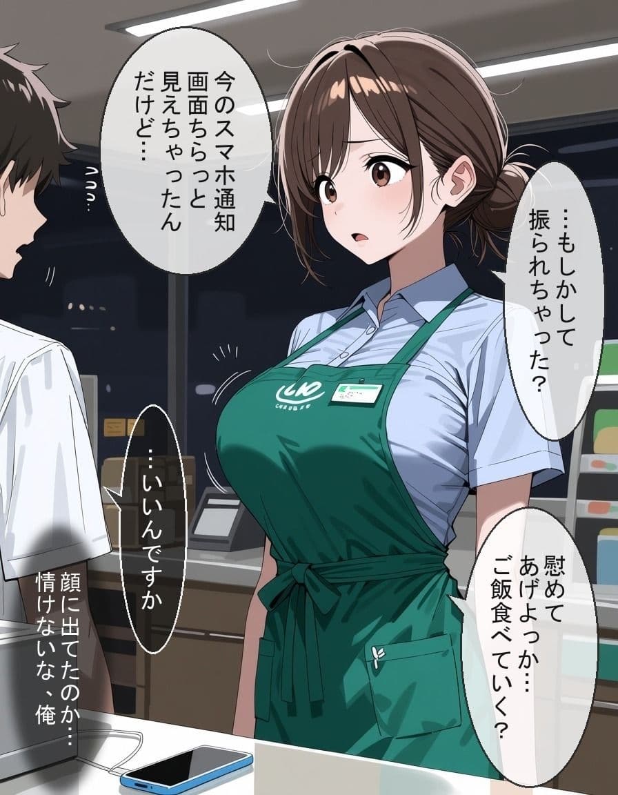 失恋後輩を甘やかす夜勤お姉さんの筆おろし サンプル1