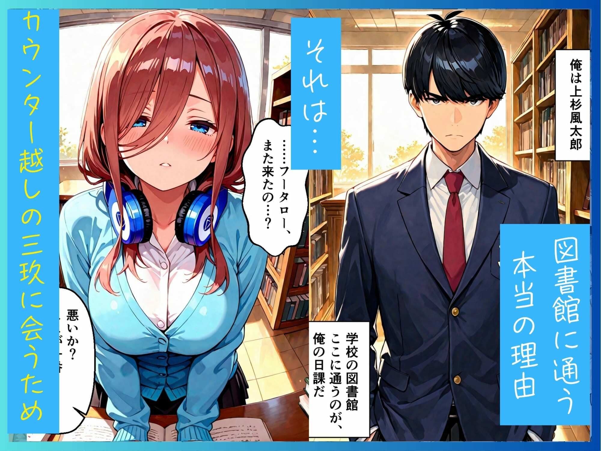 ツンデレニ乃とクールな三玖のいちゃいちゃでHな日常 サンプル6