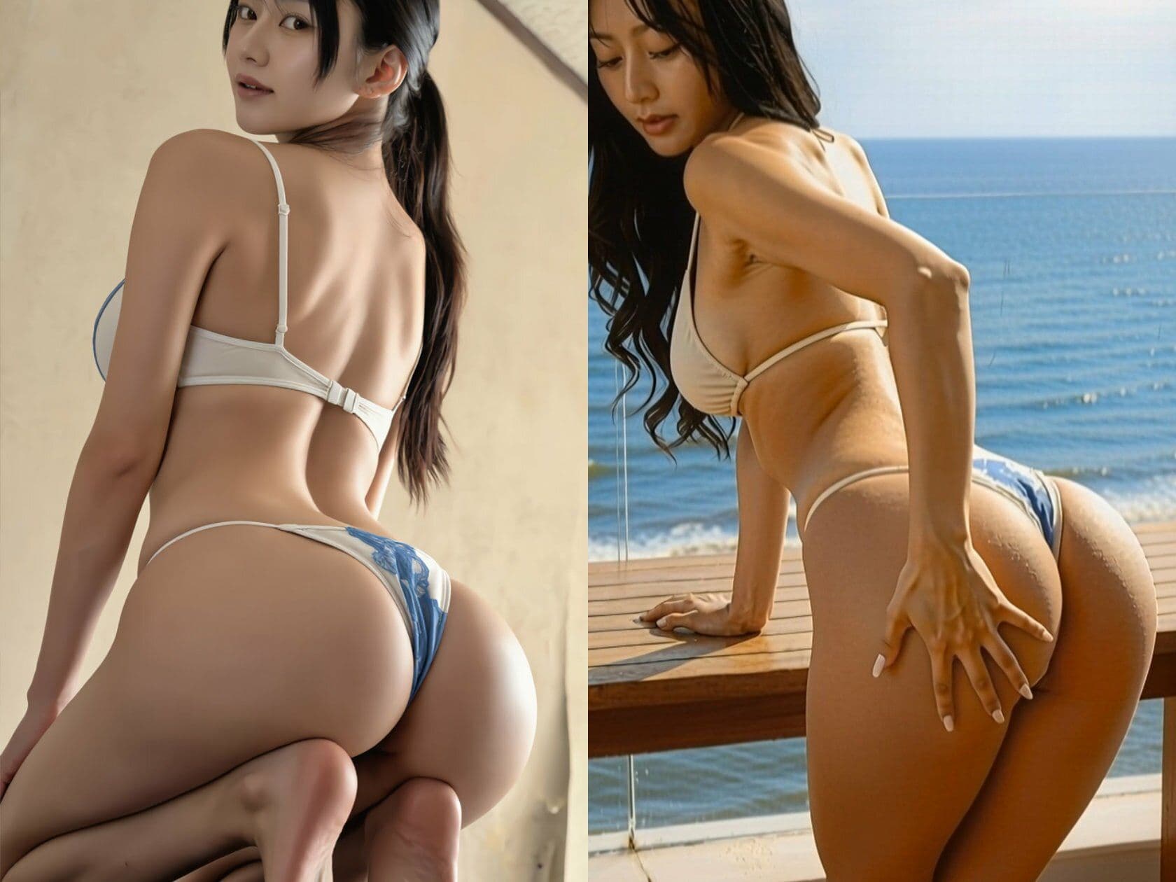 【フェチ動画】日常のエロい太ももとお尻＜水着編＞ サンプル2