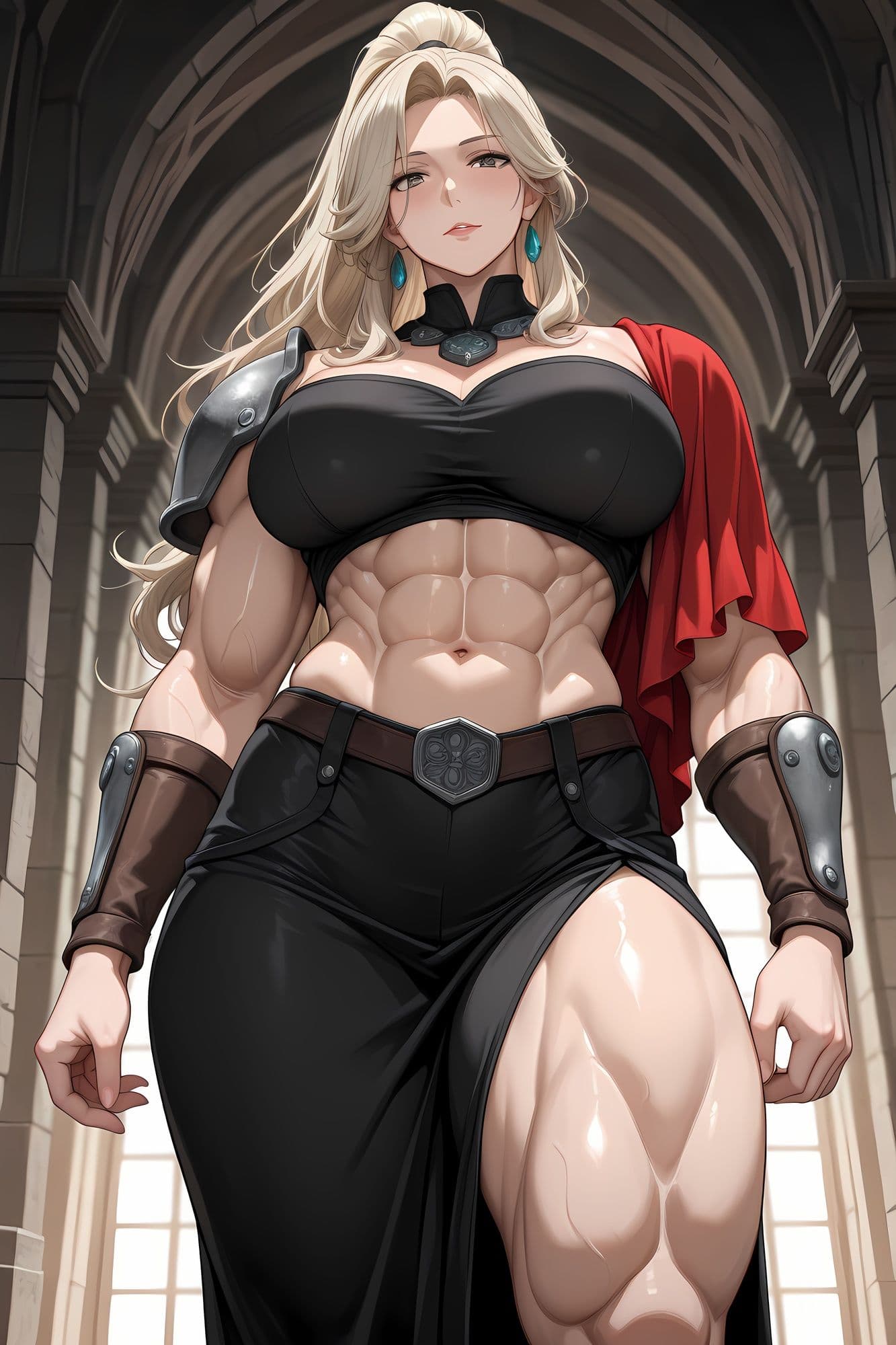 癖学研究所 File.001 ふたなり筋肉女戦士 サンプル1