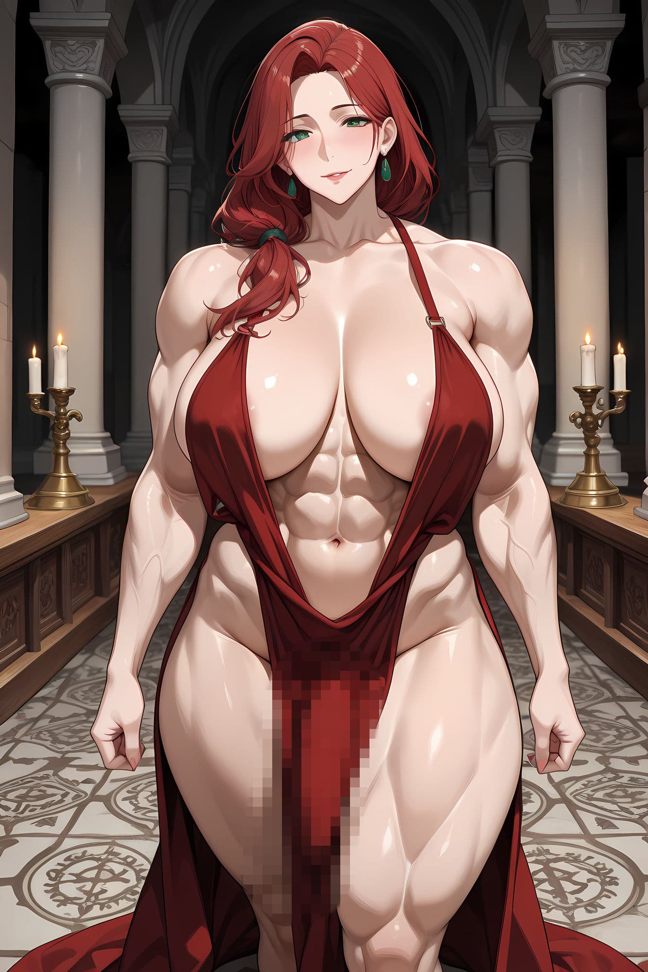 癖学研究所 File.001 ふたなり筋肉女戦士 サンプル6