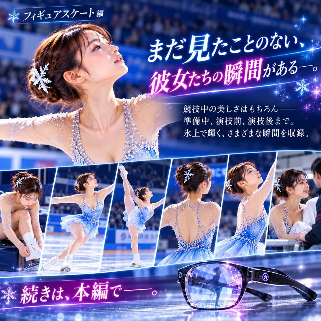 透視メガネ Vol.3 -もしも氷上美女の服の向こう側が見えたら- サンプル9