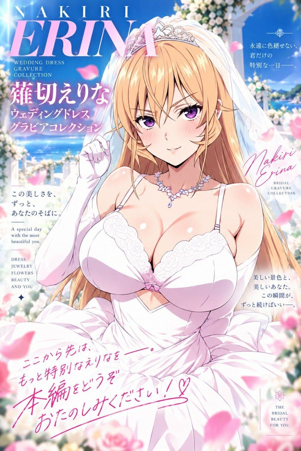 薙切えりなウェディングドレスグラビアコレクション サンプル10