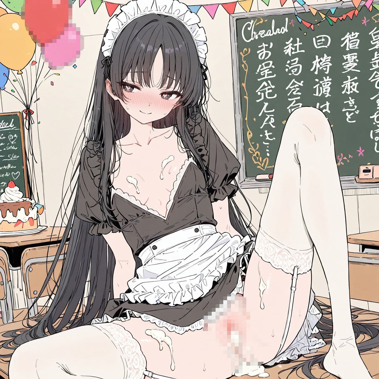 学園祭のノーパンメイド喫茶で即ハメ中出しした話.Vol.2 サンプル5