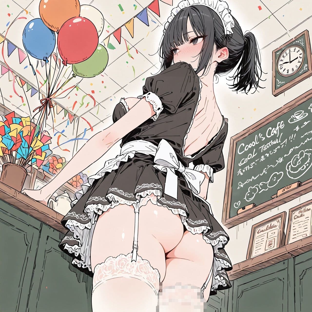 学園祭のノーパンメイド喫茶で即ハメ中出しした話.Vol.3 サンプル5