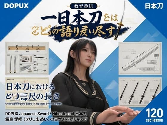 パンチラガチャ★霧島 愛唯（きりしま めい）『日本刀を語り尽くす』第1章-まず「日本刀とは何か」を知る（015-「一尺」とは刀ではどのくらいの長さなのか？）