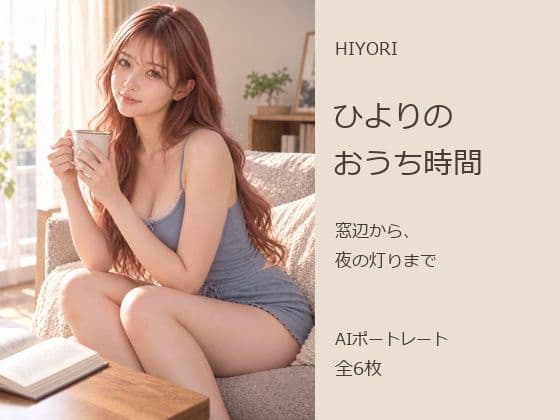 ひよりのおうち時間 ― 窓辺から、夜の灯りまで【AIポートレート・全6枚】