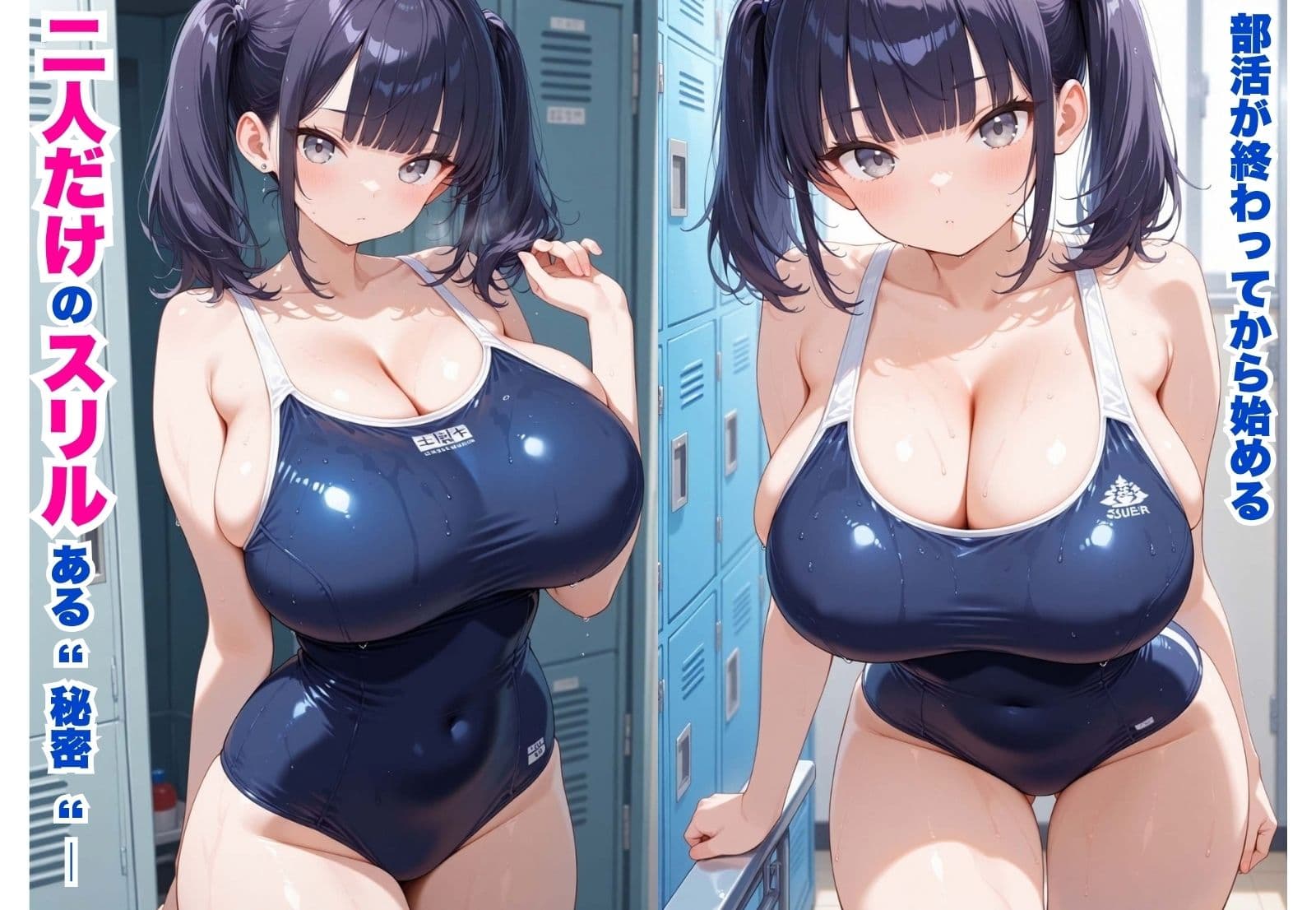 女子校生 -生ハメ快楽堕ち- No.3 スクール水着姿のむちむち爆乳女の子と背徳えっちが止まらない【CG500枚】 サンプル1