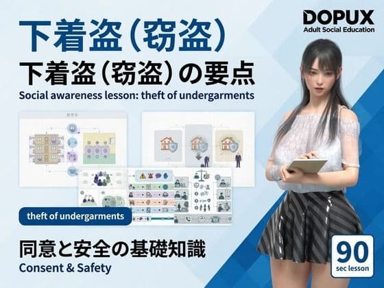 【△20】パンチラガチャ★二階堂 沙耶 大学に進学し強豪予備校『DOPUX（ドピュックス）』で社会人向け講座（性犯罪）を教える名物講師に！（Vol.025:下着盗（窃盗））
