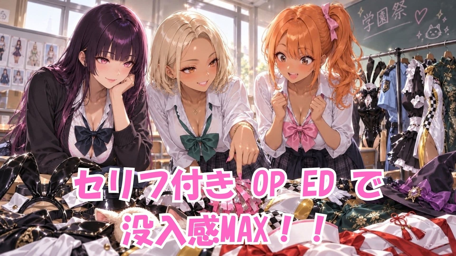 【4K高画質】学園祭で選抜されたギャル10人を全員別コスプレで堪能！濃厚中出しセックス10連発！ サンプル6