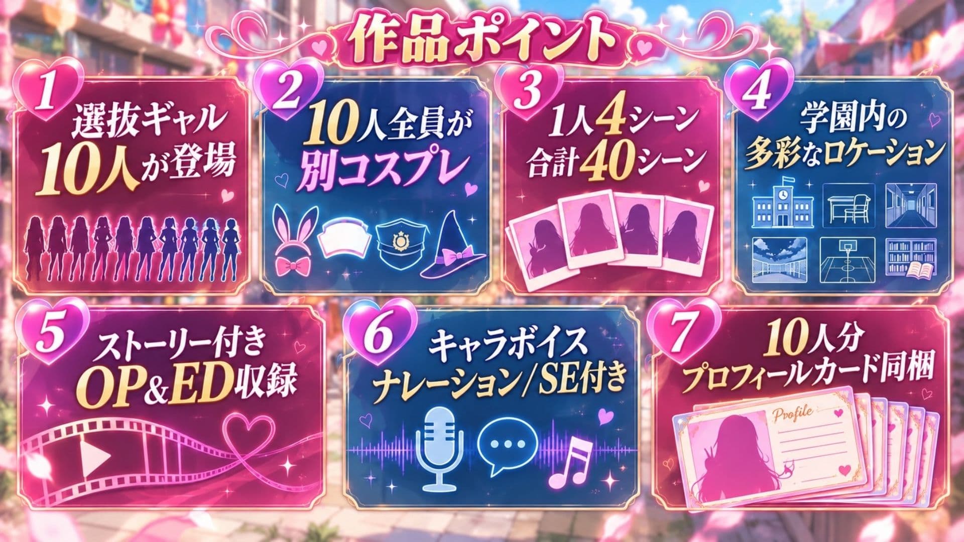 【4K高画質】学園祭で選抜されたギャル10人を全員別コスプレで堪能！濃厚中出しセックス10連発！ サンプル7