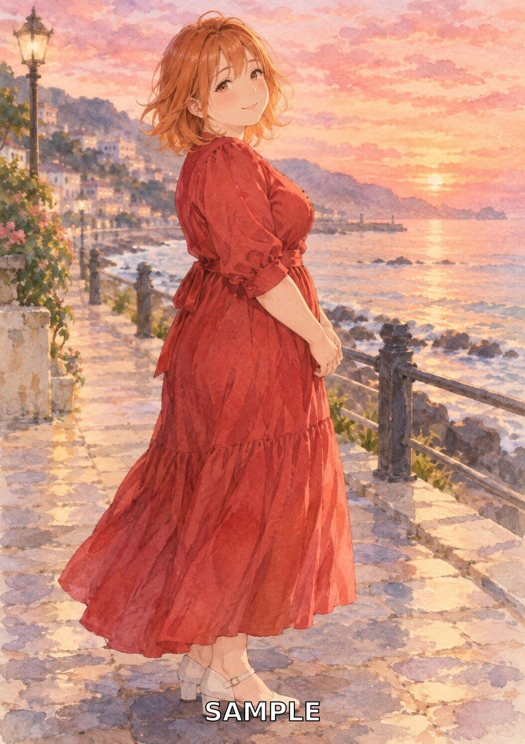 水彩ぽっちゃりレディ100景 ― CURVY WATERCOLOR DAYS ― サンプル1