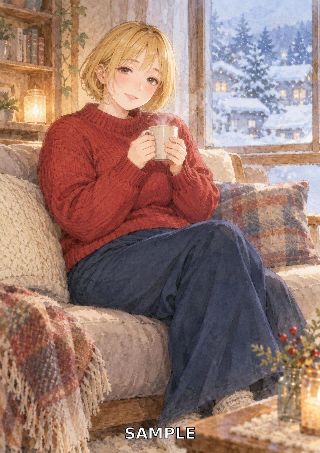 水彩ぽっちゃりレディ100景 ― CURVY WATERCOLOR DAYS ― サンプル2