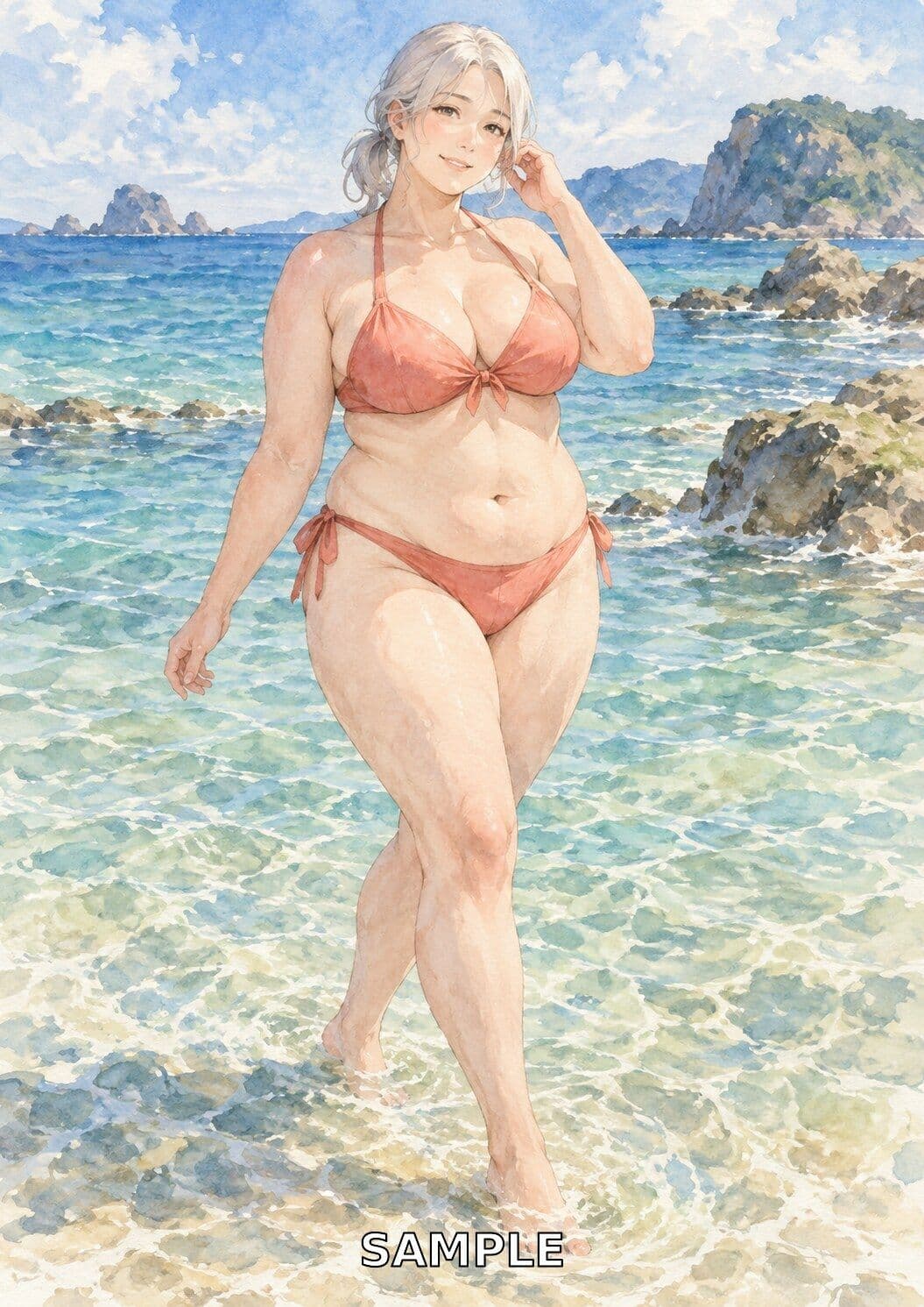 水彩ぽっちゃりレディ100景 ― CURVY WATERCOLOR DAYS ― サンプル7