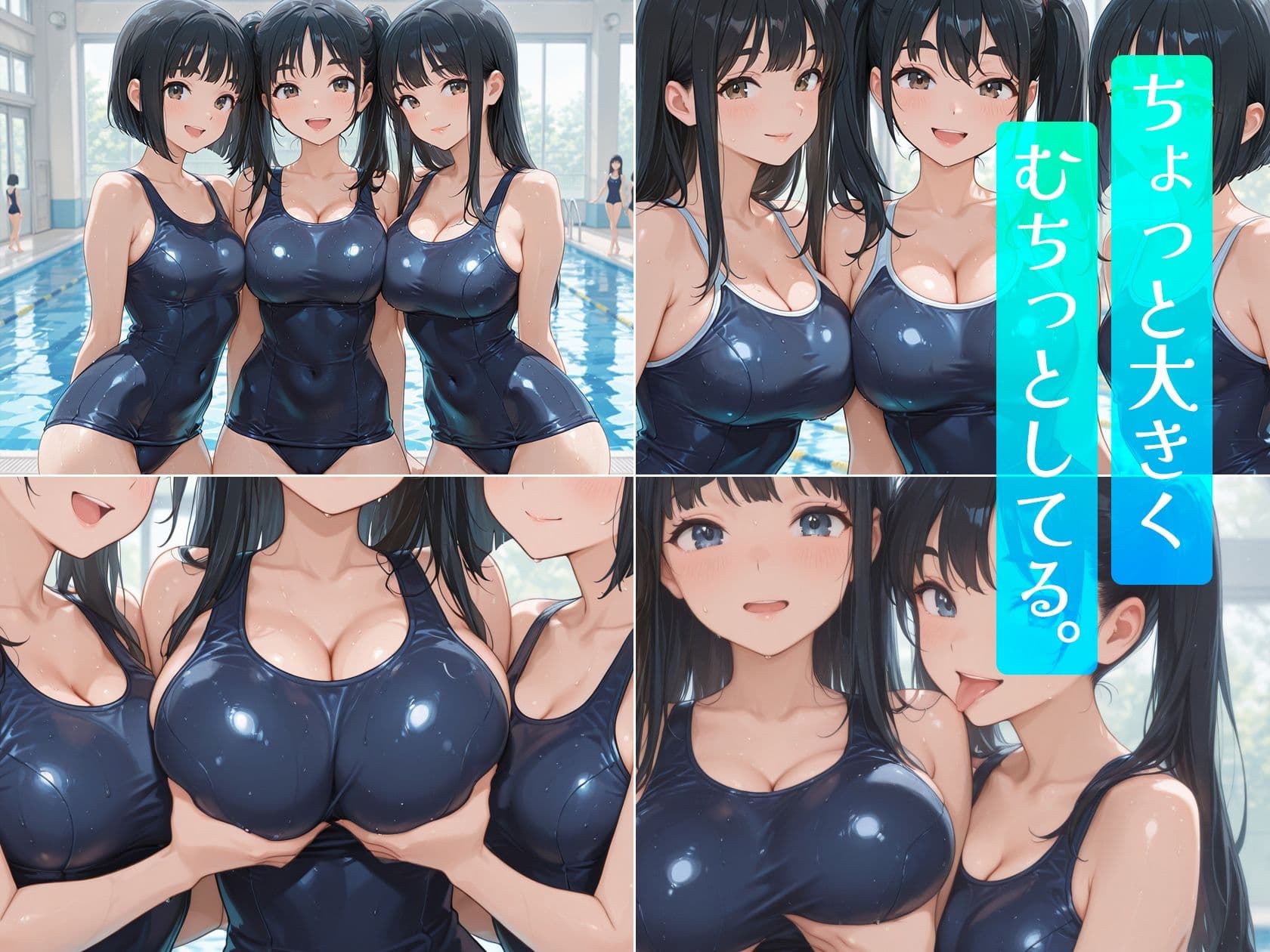 おっきい  スク水天国 サンプル1