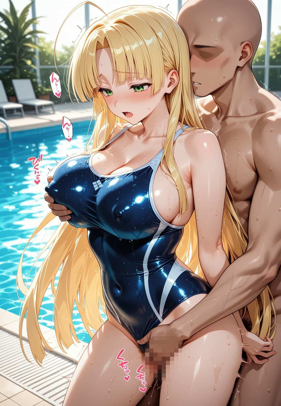甘い罠の競泳水着性処理玩具 ハ〇スクールD×D サンプル3