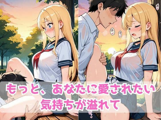 金髪巨乳彼女と野外羞恥えっち サンプル5
