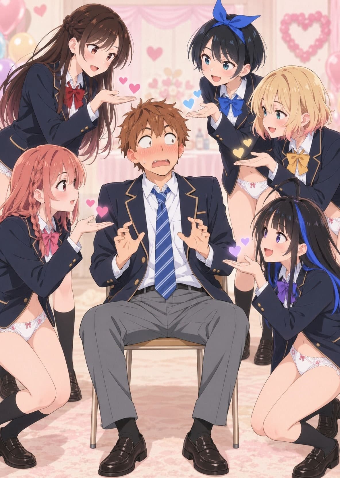 レンタル彼女達のパンチラ・おっぱいイラスト集 サンプル9