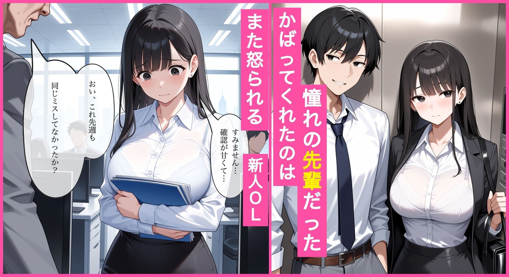 ホロ酔いの新人OLが憧れの先輩に生中出しおねだりする話 サンプル1