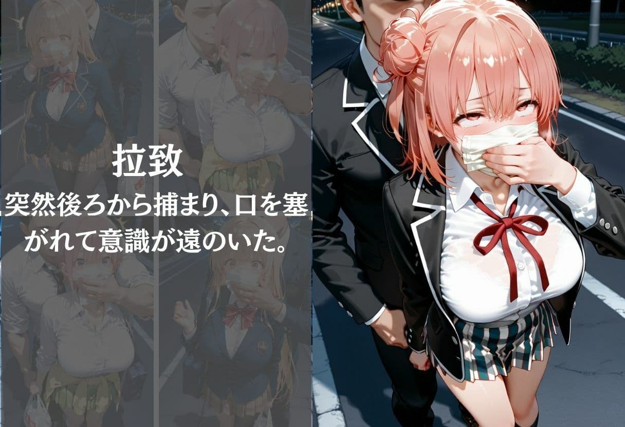 夜道拉致〜監禁された制服美少女の惨めな凌● Vol.2 サンプル3