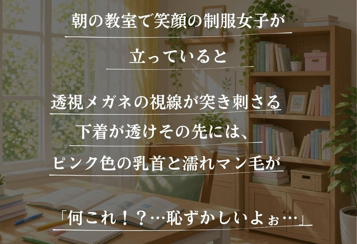 〜透視学園〜透視メガネで覗いた先に待っていた孕ませ緊縛生活。 サンプル1